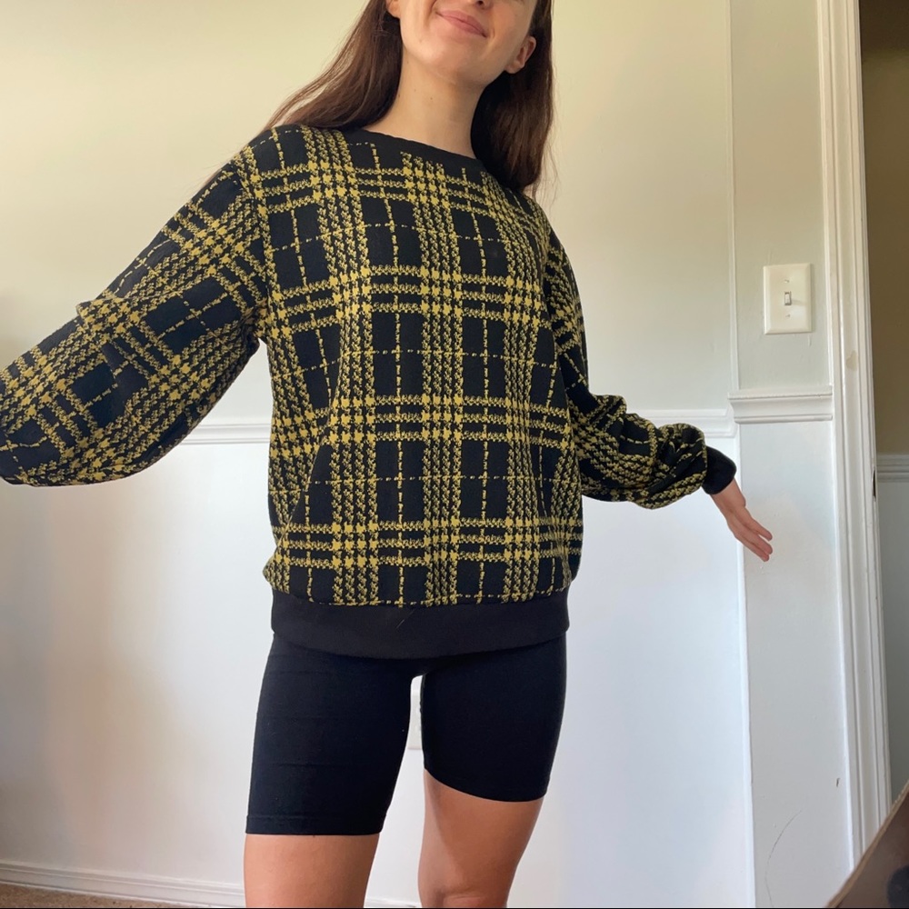 Plaid sweatshirt